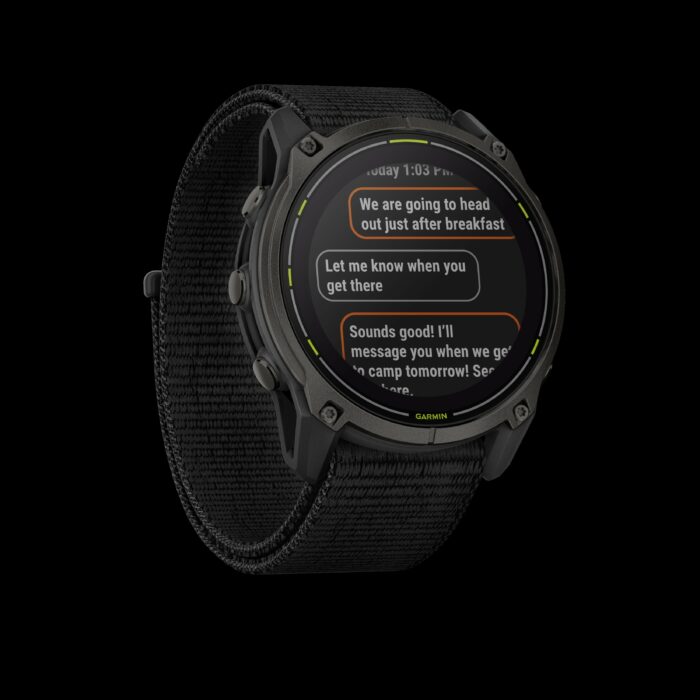 Sporthorloge GARMIN Enduro™ 3 Carbon Grey DLC-titanium met zwarte nylon UltraFit band