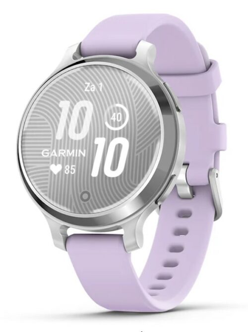 Sporthorloge GARMIN Lily® 2 Active Zilver met Purple Jasmine sil. bandje